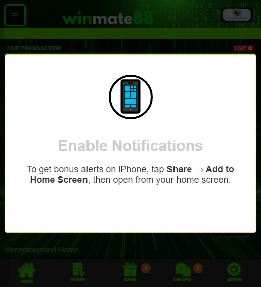 WinMate88 Casino — mobile